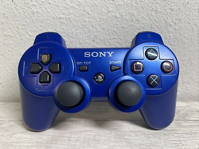 #ad Sony PlayStation 3 PS3 DualShock 3 CECHZC2U Metallic Blue Wireless Controller $28.95