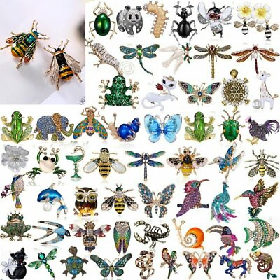 #ad Fashion Animal Bee Butterfly Frog Brooch Pin Clothing Collar Brooch Wholesale $2.18