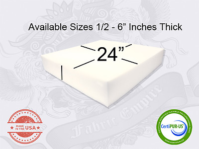 #ad #ad 24quot; x 24quot; Square Upholstery Cushion Replacement Foam Sheet FREE SHIPPING $9.50