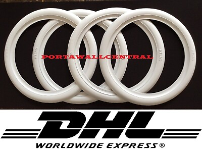 #ad Classic Oldtimer 17quot; White Wall Portawall Tire insert trim set x4. #4 $81.88