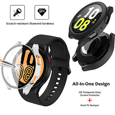 #ad Glass Screen Protector Case for Samsung Galaxy Watch 6 5 4 40 44mm 45mm $5.69
