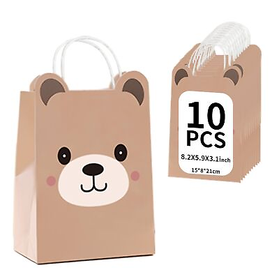 #ad WIMARN Gift Bags for Kids Cute Bear Shape 10 Pcs Suitable Fo R Kids Party G... $27.56