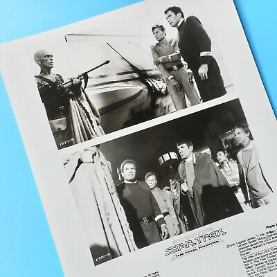#ad VTG 80s Star Trek V Original Movie Press Photo Jonn Captain Kirk USS Enterprise $40.00