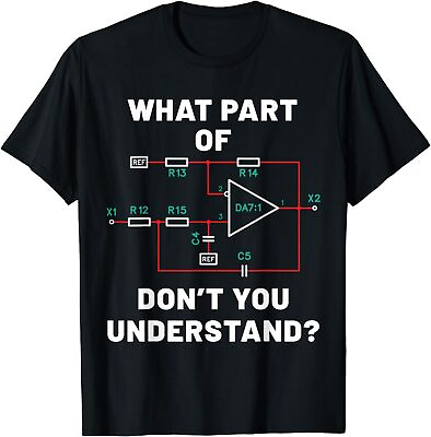 #ad NEW Electronic diagram Electrical engineer funny gift Idea T Shirt S 3XL $22.99