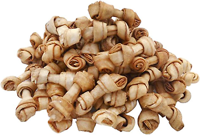 #ad MON2SUN Dog Rawhide Knot Bones Small Rawhide Bones Mini Dog Chew Bones Natura... $27.23