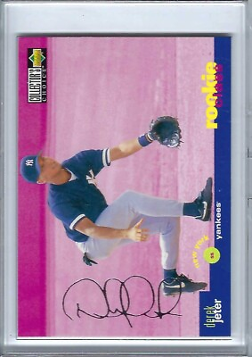 #ad 1995 Collectors Choice Silver Signature Rookie Derek Jeter New York Yankees #15 $10.50