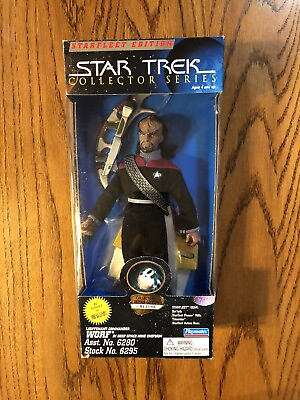 #ad Playmates Star Trek Collector Series Starfleet Edition Lieutenant Commander Worf $20.99