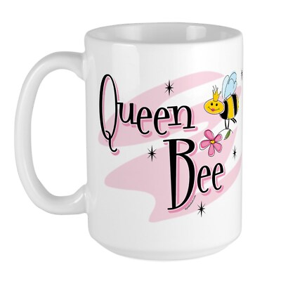 #ad CafePress Queen Bee Coffee Mug Large 15 oz. White Coffee Cup 318015520 $17.99