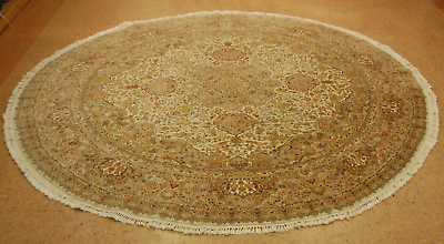 #ad RARE SIZE OLDANTIQUE Hand WOVEN GREAT ROUND Oriental Carpet Rug 8.5 Diameter $1360.00
