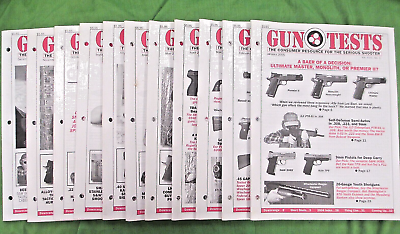 #ad GUN TESTS MAGAZINE 11 ISSUES FROM 2005 ONLY ONE MISSING AUGUST SO MUCH INFO $24.95