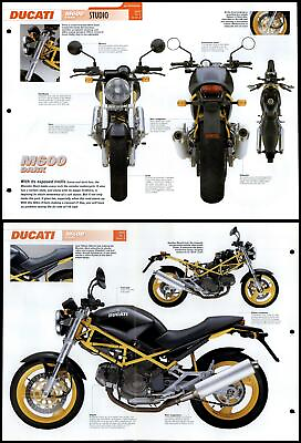 #ad Ducati M600 Dark Studio Essential Superbike Data File Fold Out Page GBP 2.25