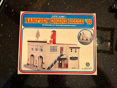 #ad HAMPDEN ENGINE HOUSE #46 LIFE LIKE HO BUILDING KIT NIB $15.00
