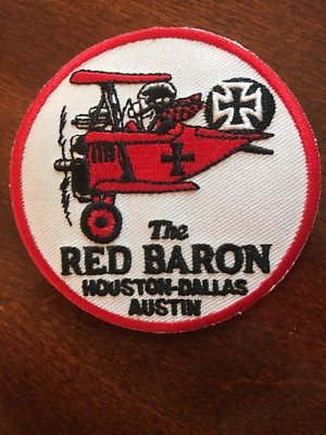 #ad THE Red Baron embroidered iron on sew on patch new old stock 3quot; $5.99