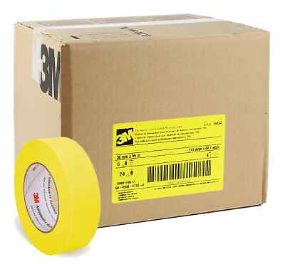 #ad 3M 06654 Automotive Refinish Yellow Masking Tape Rolls 1.5 in Case 24 Rolls $134.00