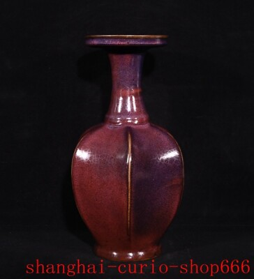 #ad 11quot;China Song Dynasty Official kiln jun porcelain dynasty vase bottle zun statue $297.50