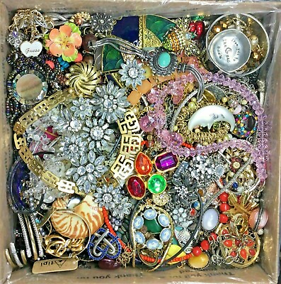#ad Jewelry Lot ALL Good Wear Resale Brooch Art Estate Vintage Modern 5 Pcs NO Junk $23.19