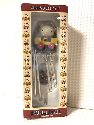 #ad Vintage Sanrio Hello Kitty Wind Bell 2001 Sanrio Japan Ride Car Rare F S $35.99