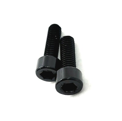 #ad Miles Wide Anodized Aluminum Bicycle Water Bottle Cage Bolts Black $3.82