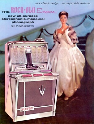 #ad RockOla Empress 1496 1497 Jukebox FLYER 1962 Unused Original Phonograph Brochure $37.60