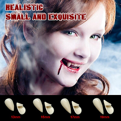 #ad Halloween Vampire Dentures 4 Size Denture Wolf Fangs Fake Vampire Party Cosplay $6.59