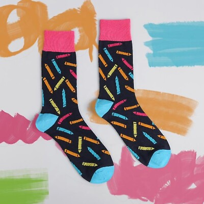 #ad Men Colourful Pencil Socks Gift Socks Novelty Sock Christmas Gifts Socks GBP 5.99
