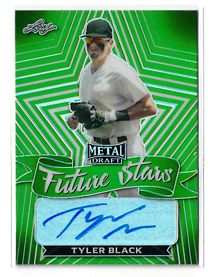 #ad 2021 Leaf Metal GREEN RC AUTO Tyler Black #FS TB1 Brewers Rookie Autograph 10 $58.75