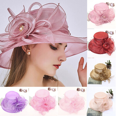#ad Women#x27;s Cap For Wedding Party Elegant Ladies Bow Mesh Hat Suit For Ball Gowns $12.34