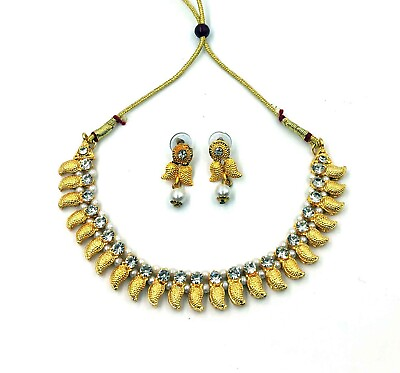 #ad #ad Indian Traditional Gold Tone Kundan Bridal Wedding Ethnic Fashion Jewelry Sets $9.97