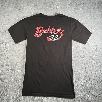 #ad Bubba#x27;s 33 T Shirt Mens Small Black Short Sleeve Employee Uniform Casual $13.56