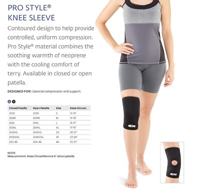 #ad Bell Horn Open Patella ProStyle Knee Sleeve Large $20.00