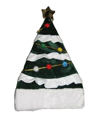 #ad Festive Christmas Tree Hat One Size fits Most Adults NEW $9.98
