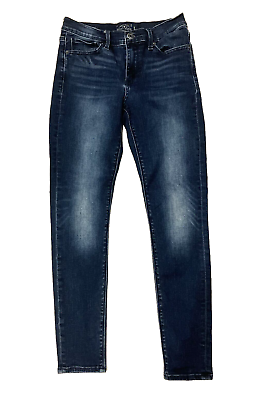 #ad LUCKY BRAND Jeans Womens 2 Blue Brooke Legging Dark Skinny Denim 26x27 Stretch $15.88