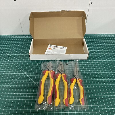 #ad Wiha Tools 32981 9” Insulated Pliers and Cutters Set 3 Pc. Vietnam $59.95