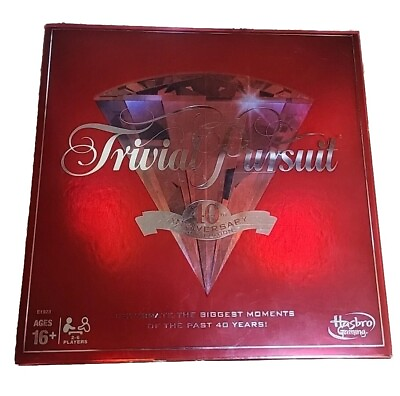 #ad Trivial Pursuit 40th Anniversary Ruby Edition Hasbro Complete Great Condition $99.95