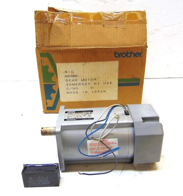 #ad BROTHER GEARMOTOR GFMG060F1N 1 15 HP 115 V .70 AMPS 60:1 RATIO 1650 RPM $200.00