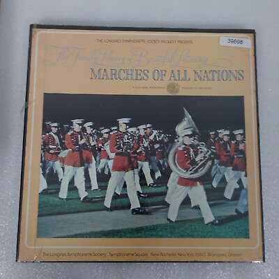#ad NEW Family Library Of Beautiful Listening Marches Of All Nations Boxset w Shrin $9.77