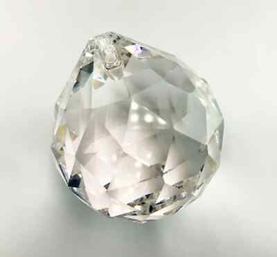 #ad 40mm Asfour Crystal Clear Crystal Sun Catcher Crystal Ball Prisms 1 Hole $51.99