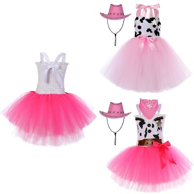 #ad Kids Girl Dress Set Dance Costume Party Outfits Cosplay Clothing Halloween $23.49