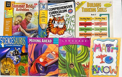 #ad Grade 4 At Home amp; Summer Learning Bundle 4th Curriculum Homeschool Workbooks $64.99