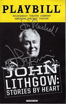 #ad JOHN LITHGOW Autographed Signed STORIES BY HEART Playbill To Rachel $175.00