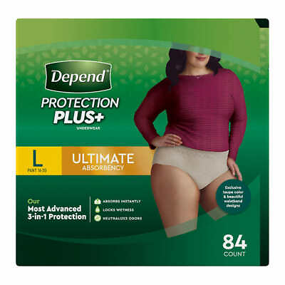 #ad Depend FIT FLEX Underwear for Women Size: Large 84Ct Free Shipping $60.88