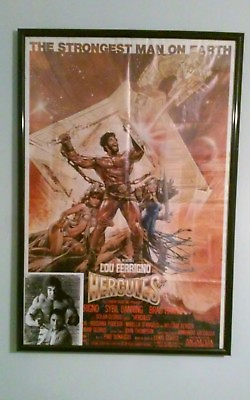 #ad Hulk Hercules Lou Ferrigno LOT poster Original incredible marvel bodybuilding $34.88