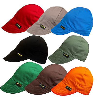 #ad NWT US Welder Reversible Welding Cap Hats Best Comeaux Supply Solid 100% Cotton $10.99