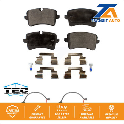 #ad Rear Ceramic Disc Brake Pads And Wear Sensors Kit For Audi S6 S7 RS7 $76.66