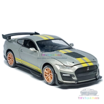 #ad 1 32 Ford Mustang Shelby GT500 Model Car Alloy Diecast Toy Vehicle Kid Gift Grey AU $40.99