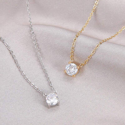 #ad Elegant Zircon Birthstone Necklace $52.99