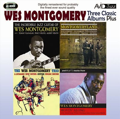 #ad WES MONTGOMERY THREE CLASSIC ALBUMS PLUS: THE WES MONTOGOMERY TRIO MONTGOMERYL $12.63