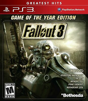#ad Fallout 3 Game of the Year Edition Playstation 3 PS3 Bethesda Brand New $24.97
