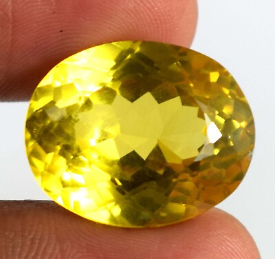 #ad Birthday Gift Yellow Sapphire Oval Gemstone Natural 22.50 Ct Certified B63251 $199.99