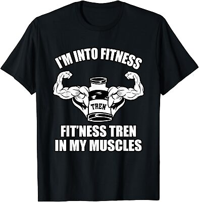 #ad NEW LIMITED Funny Bodybuilder Strong Muscle Quotes T Shirt $21.61